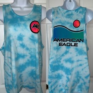 💖American Eagle Sky blue muscle tee